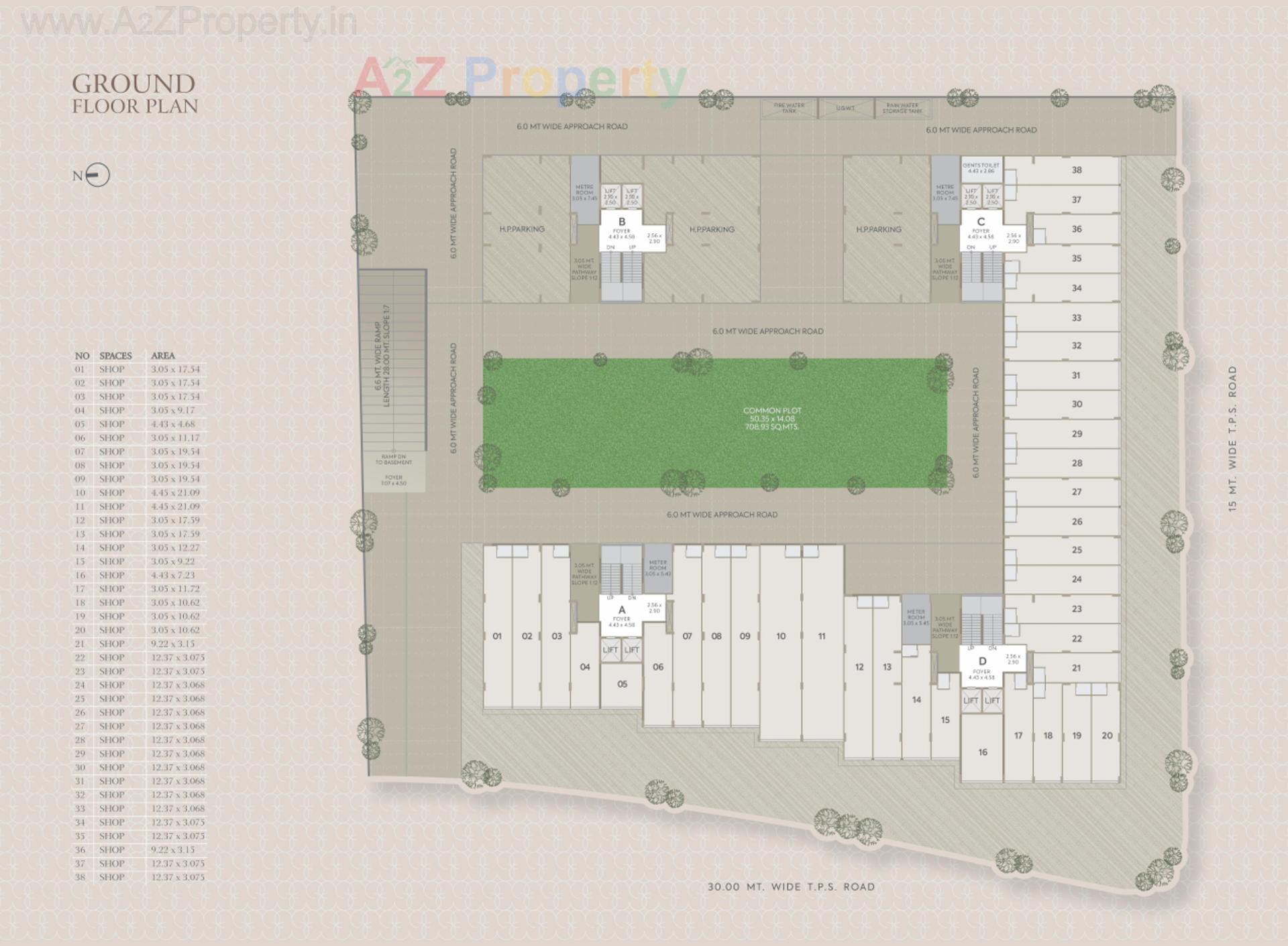 Layout of real estate project Sky Elegante located at Amiyapur, Gandhinagar, Gujarat