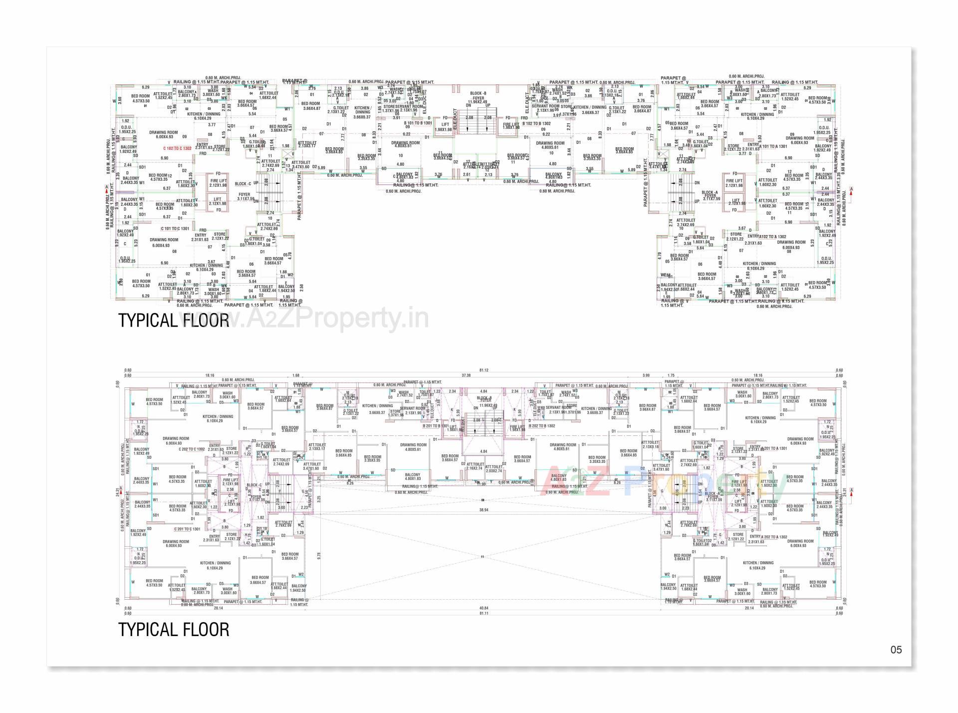 Layout of real estate project Skydeck located at Gandhinagar, Gandhinagar, Gujarat