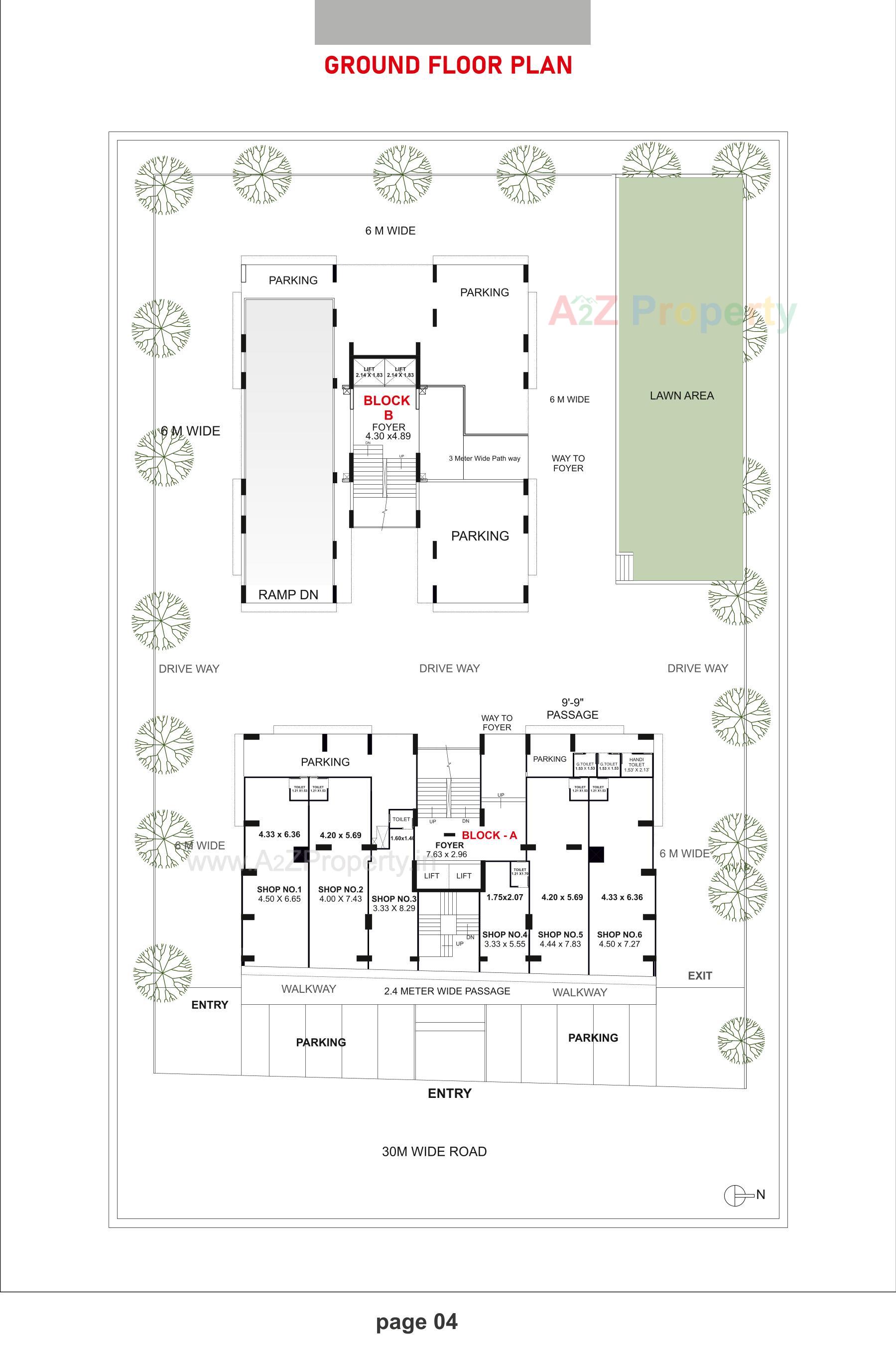 Layout of real estate project Skyleaf located at Gandhinagar, Gandhinagar, Gujarat