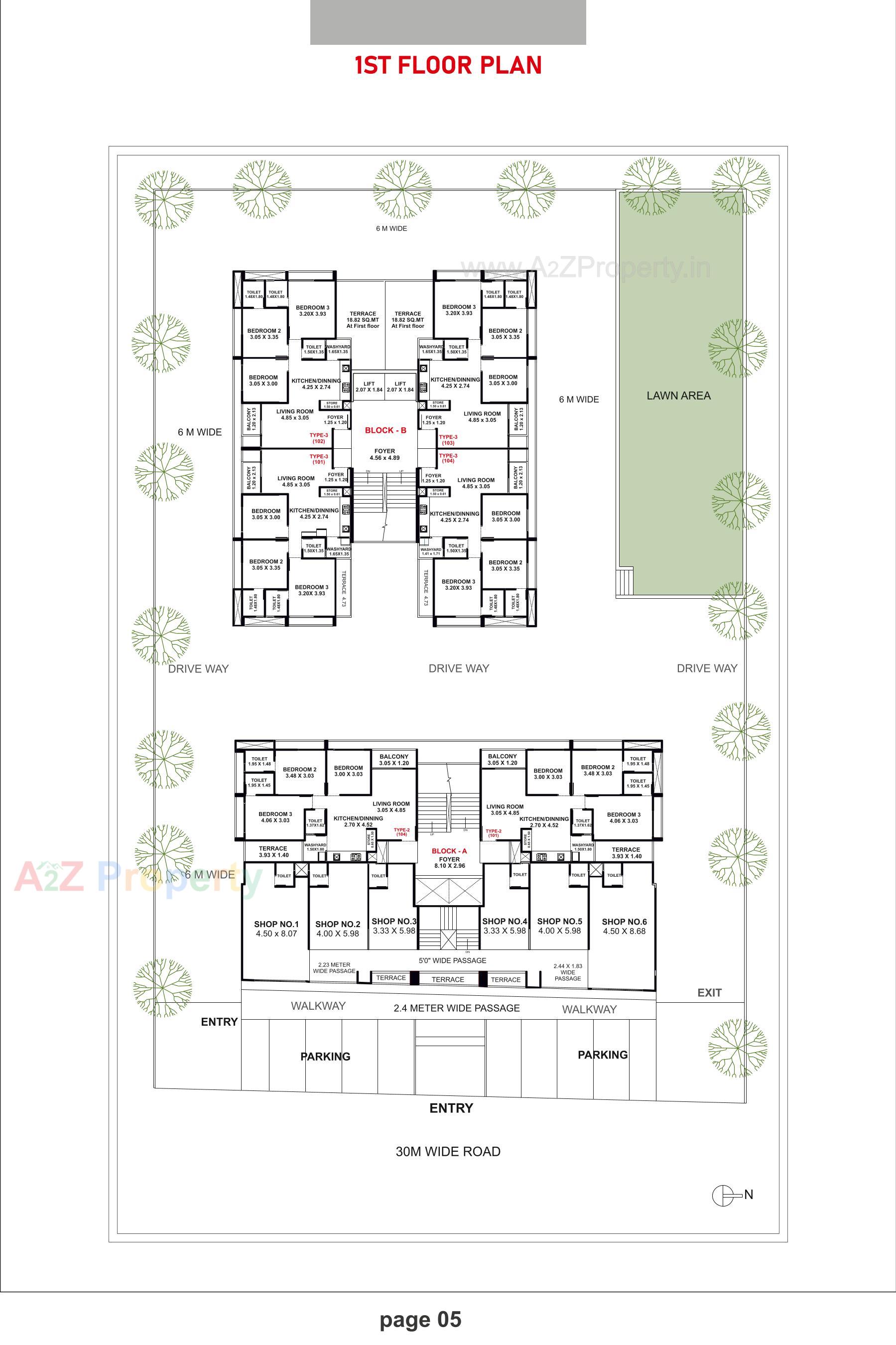 Layout of real estate project Skyleaf located at Gandhinagar, Gandhinagar, Gujarat