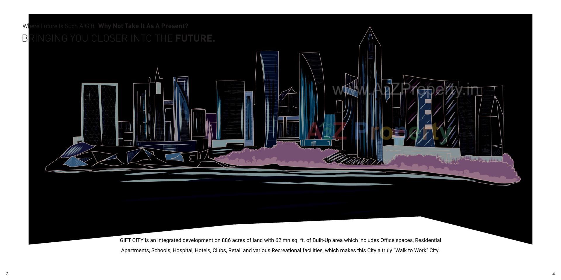  of real estate project Skyra located at Koba, Gandhinagar, Gujarat