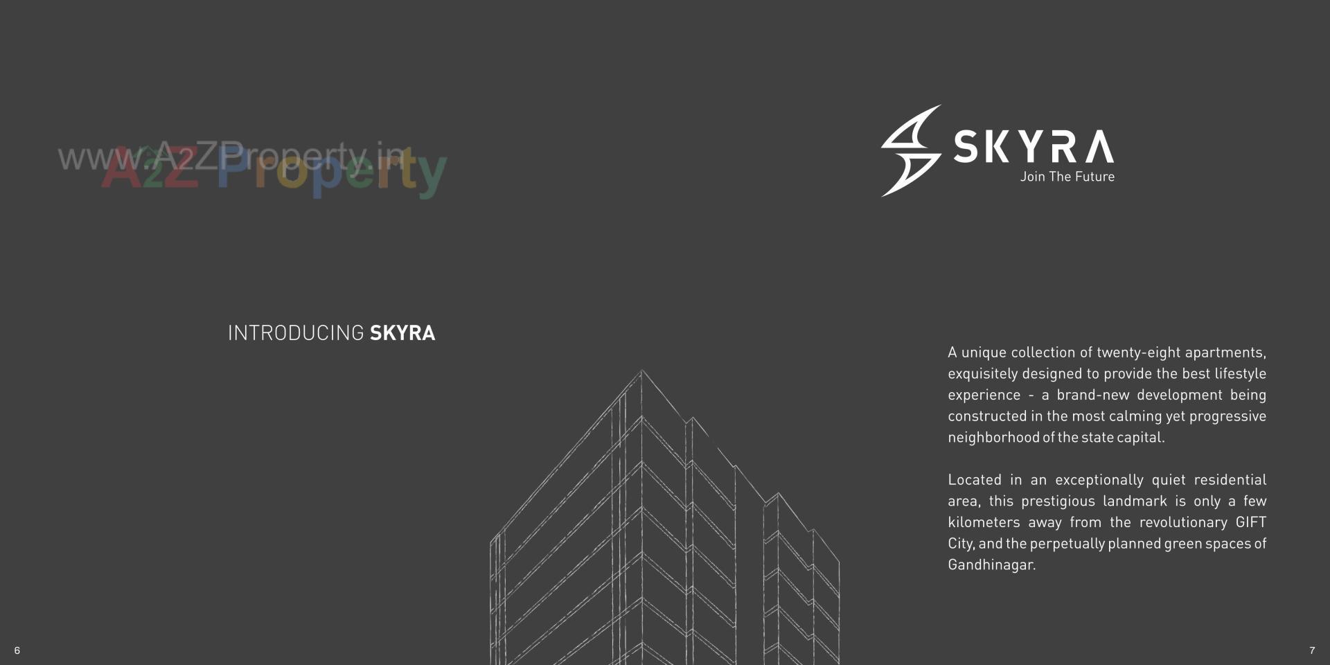  of real estate project Skyra located at Koba, Gandhinagar, Gujarat