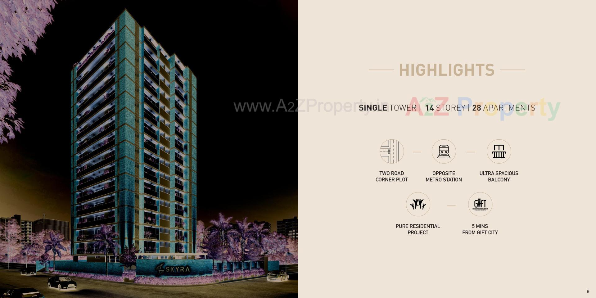  of real estate project Skyra located at Koba, Gandhinagar, Gujarat