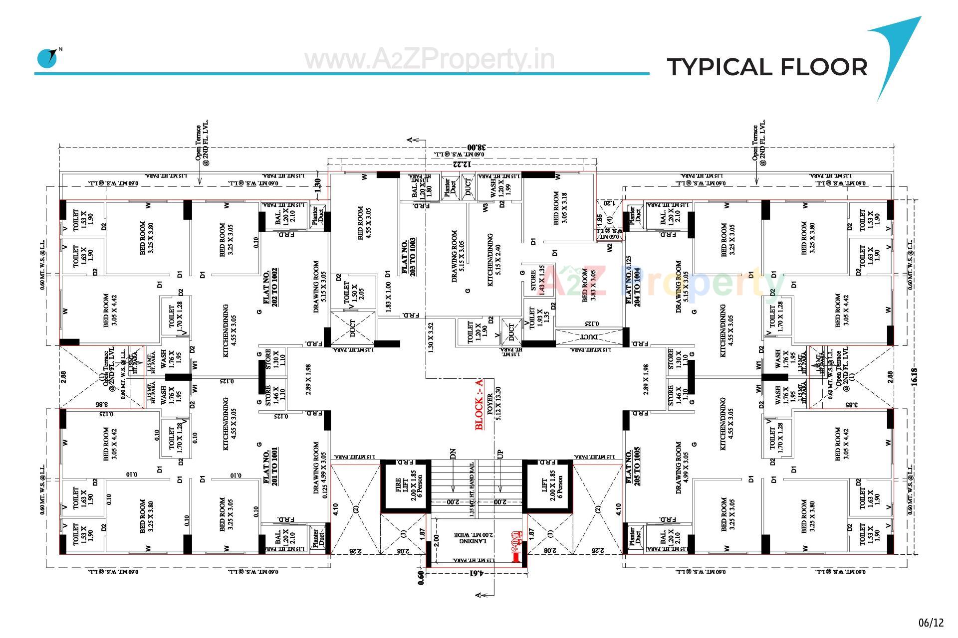 Layout of real estate project Skyrise located at Zundal, Gandhinagar, Gujarat