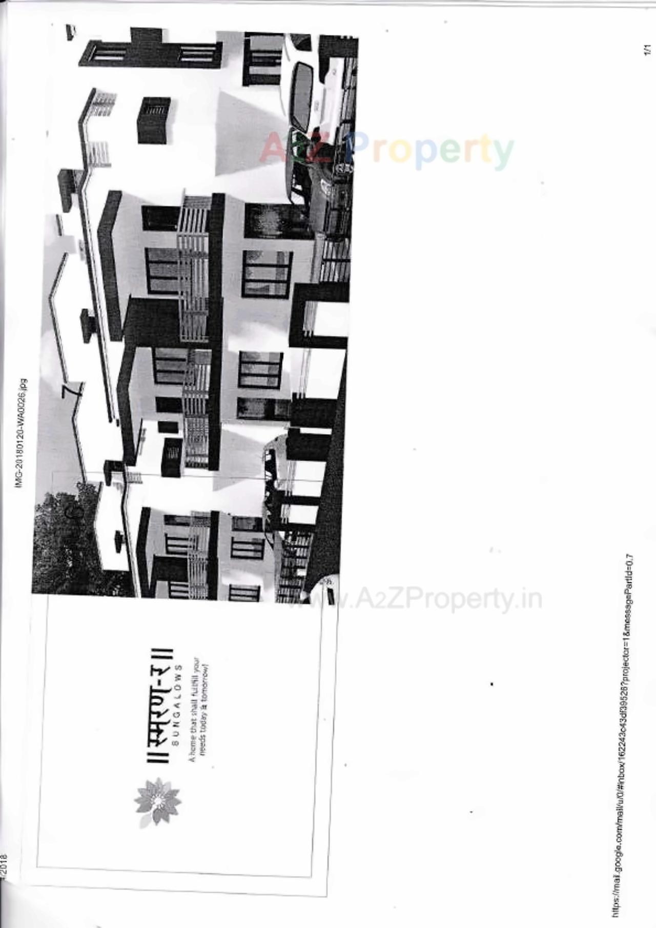 Layout of real estate project Smaran located at Adalaj, Gandhinagar, Gujarat