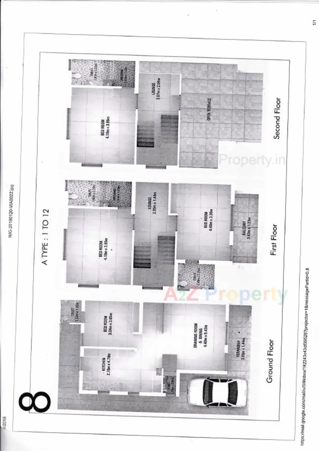 Layout of real estate project Smaran located at Adalaj, Gandhinagar, Gujarat