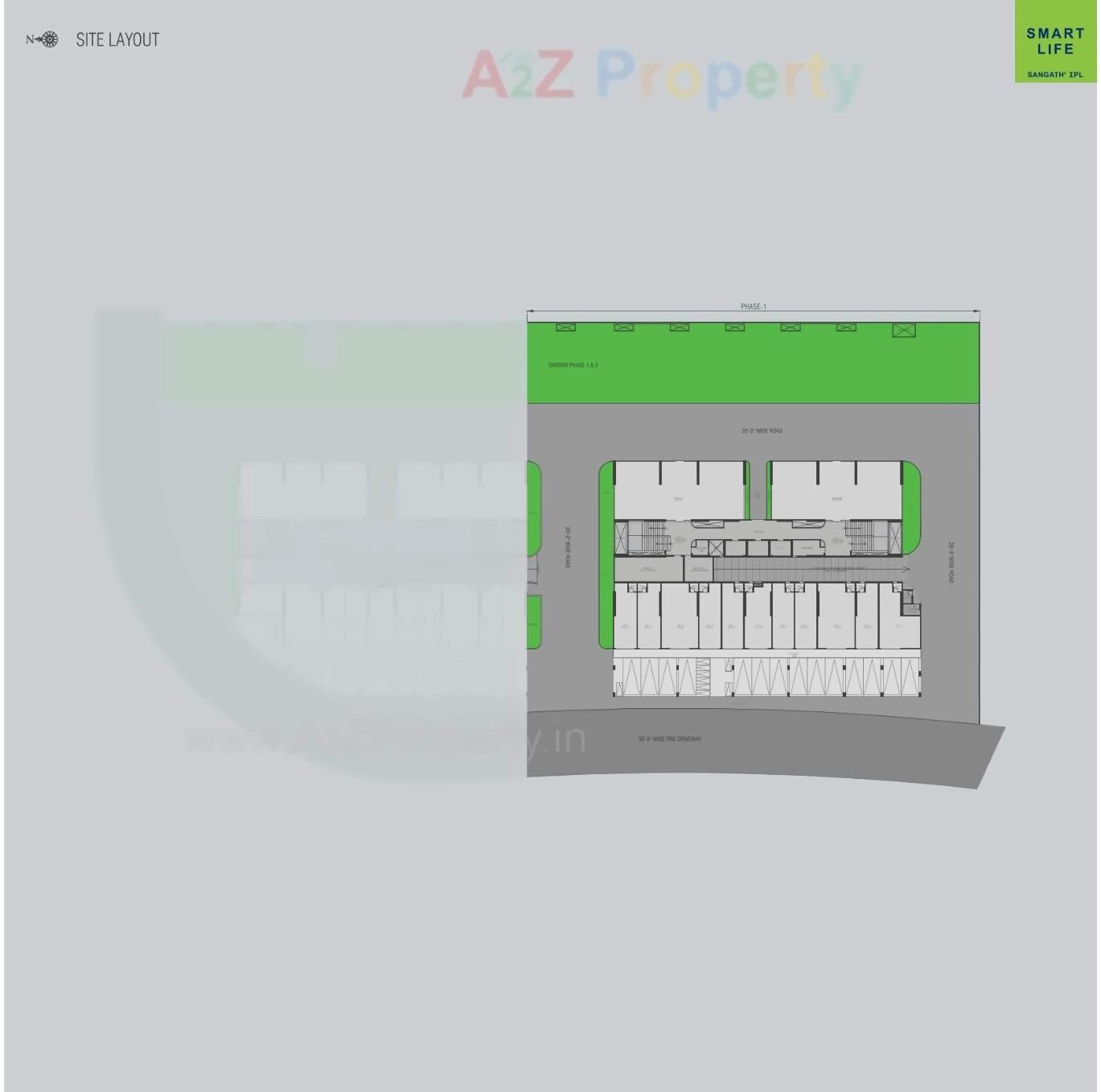 Layout of real estate project Smart Life located at Pirojpur, Gandhinagar, Gujarat