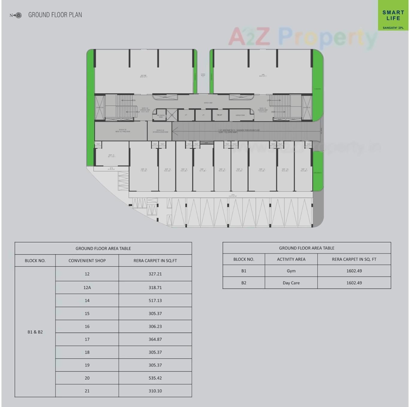 Layout of real estate project Smart Life located at Pirojpur, Gandhinagar, Gujarat