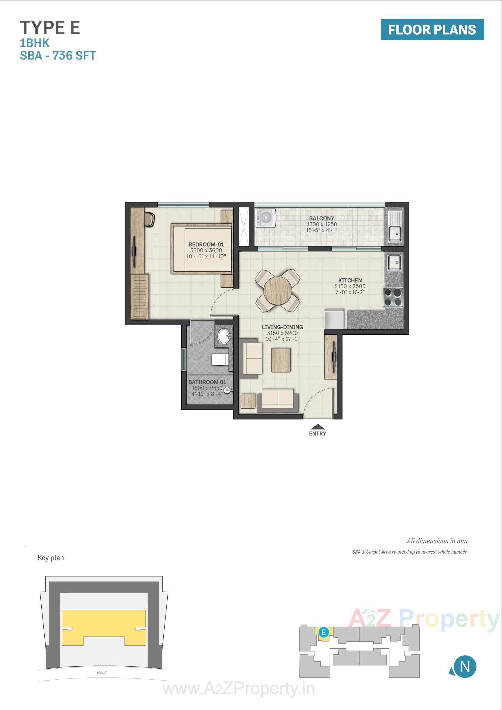 Layout of real estate project Sobha Avalon located at Pirjorpur, Gandhinagar, Gujarat