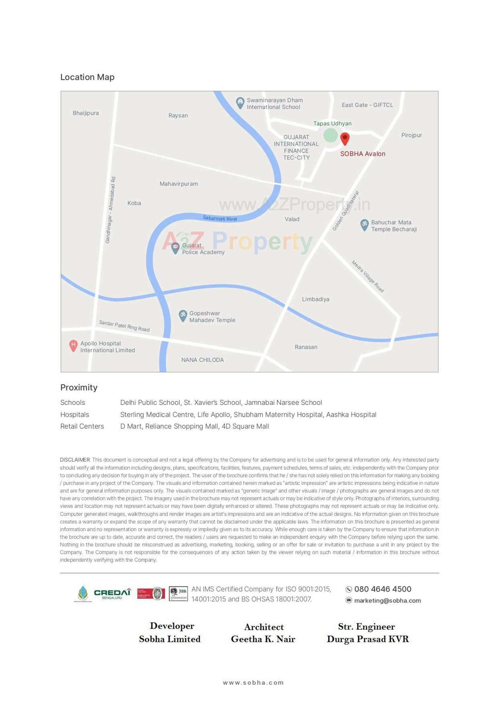  of real estate project Sobha Avalon located at Pirjorpur, Gandhinagar, Gujarat