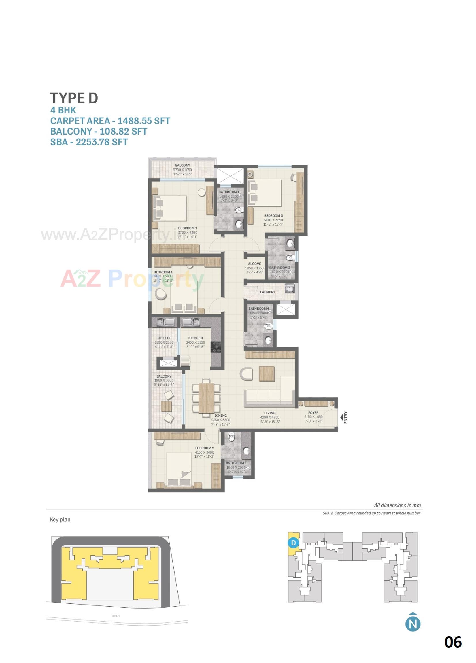 Layout of real estate project Sobha Elysia located at Pirojpur, Gandhinagar, Gujarat