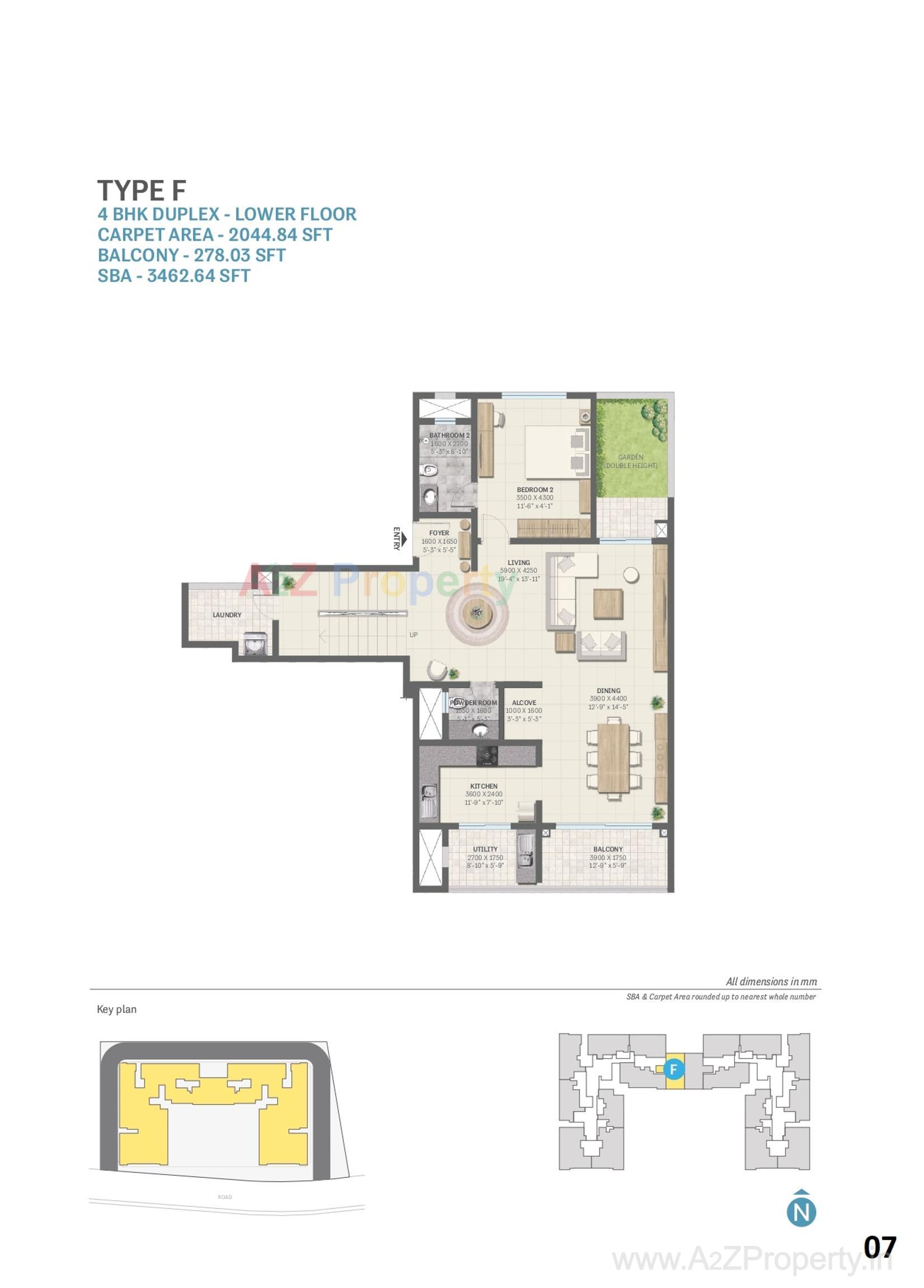 Layout of real estate project Sobha Elysia located at Pirojpur, Gandhinagar, Gujarat