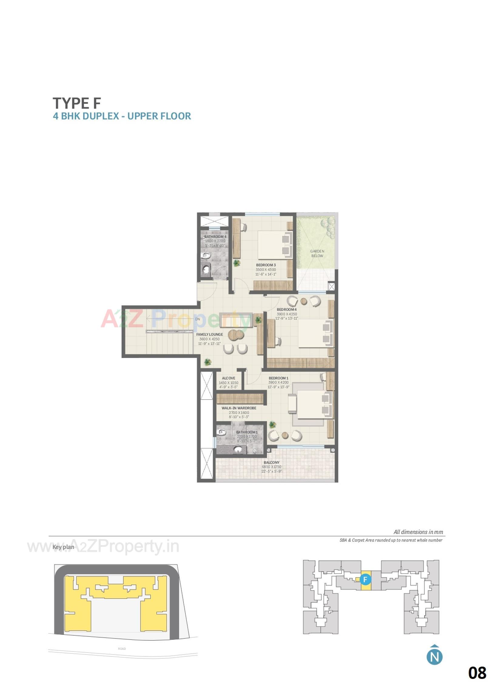Layout of real estate project Sobha Elysia located at Pirojpur, Gandhinagar, Gujarat