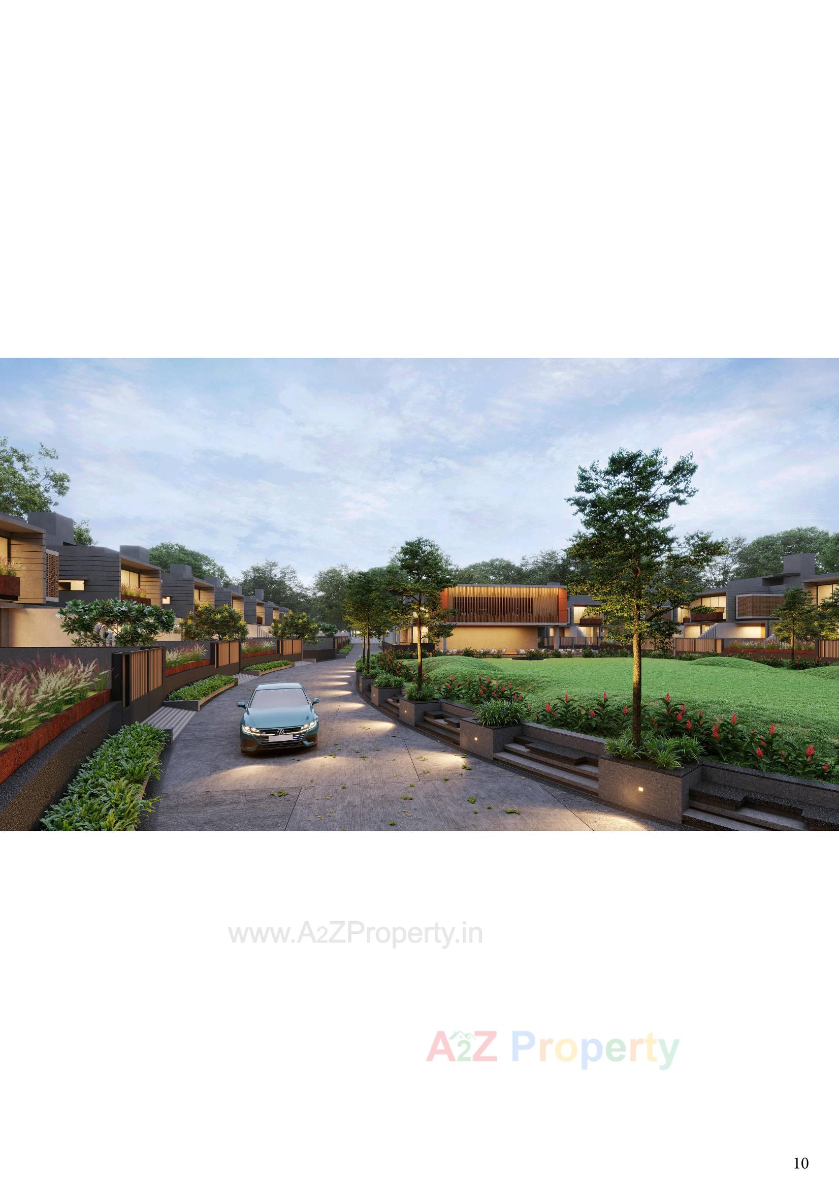 3D Elevation of real estate project Soham 18 Greens located at Bhat, Gandhinagar, Gujarat
