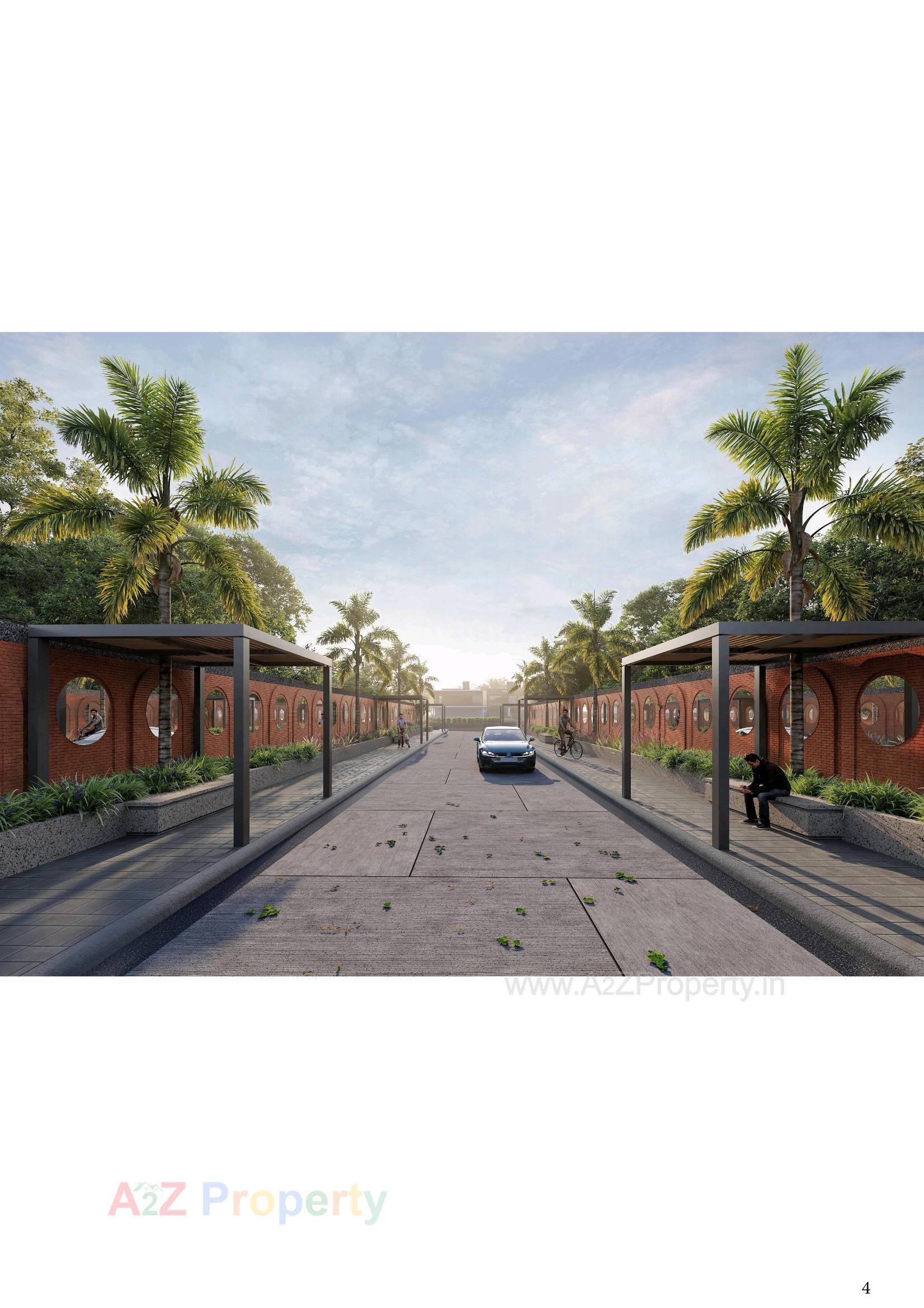 3D Elevation of real estate project Soham 18 Greens located at Bhat, Gandhinagar, Gujarat