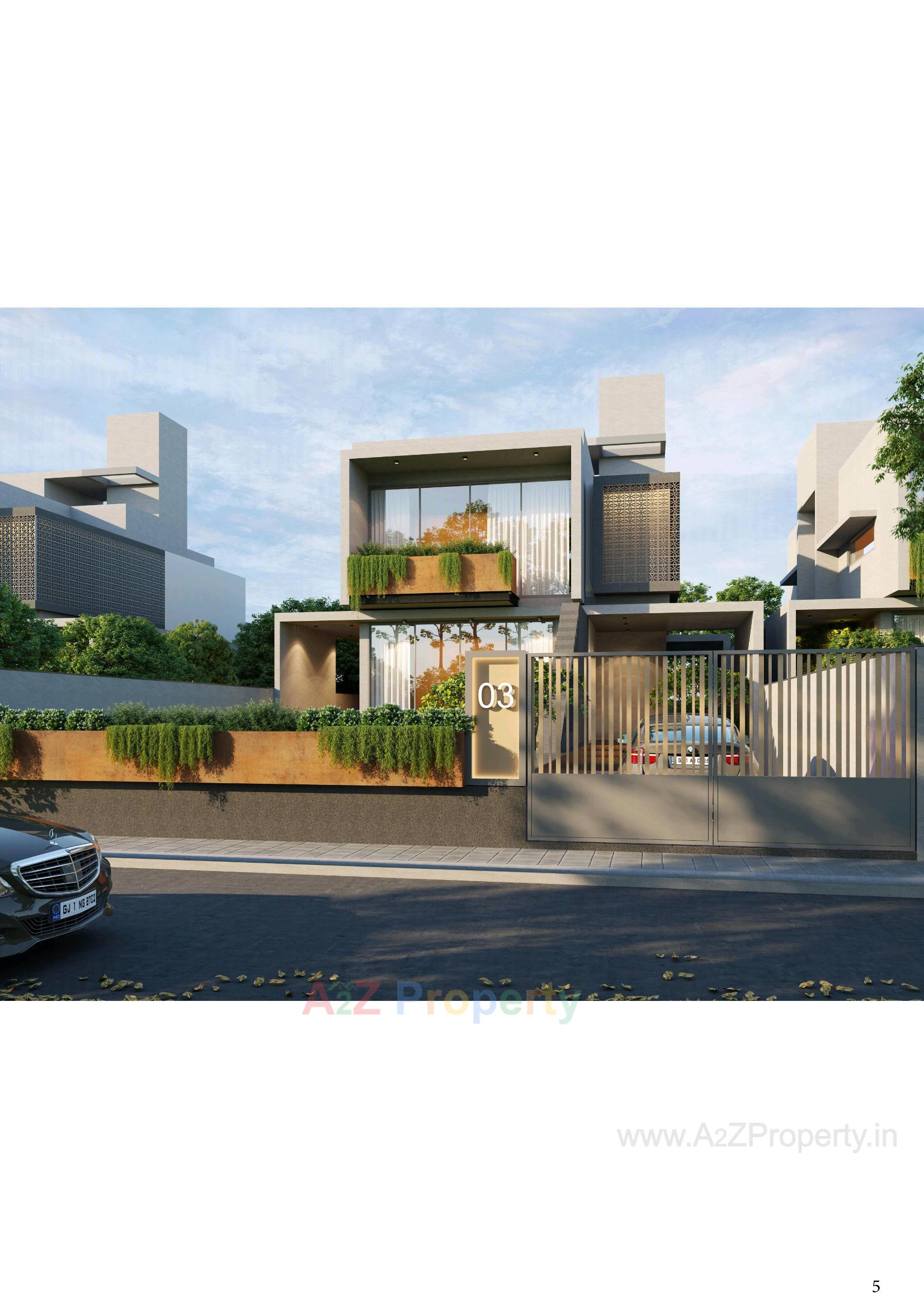 3D Elevation of real estate project Soham 18 Greens located at Bhat, Gandhinagar, Gujarat
