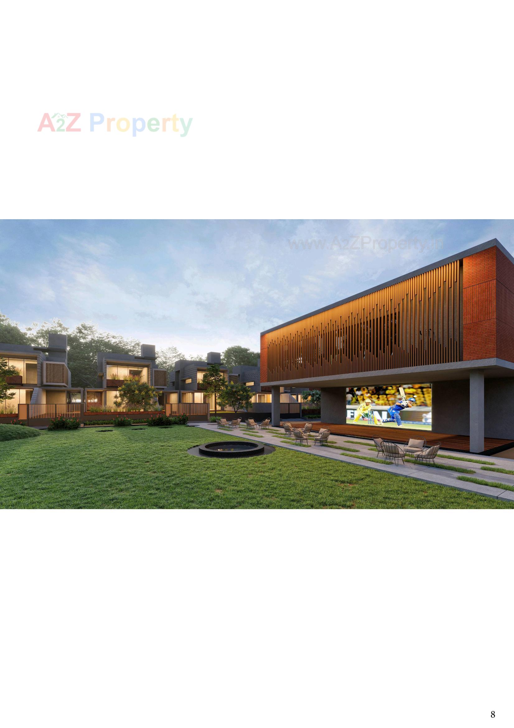 3D Elevation of real estate project Soham 18 Greens located at Bhat, Gandhinagar, Gujarat