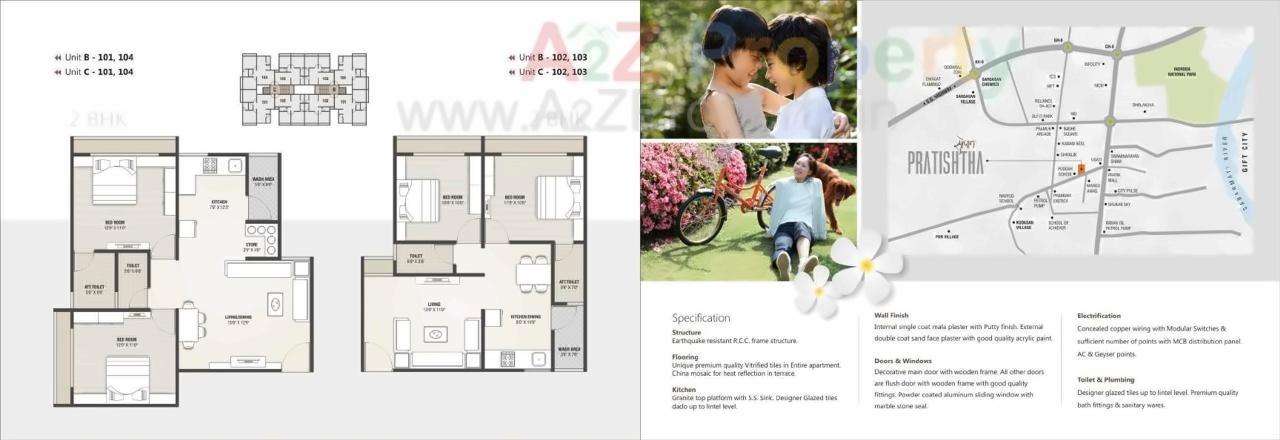 Layout of real estate project Sopan Pratishtha located at Kudasan, Gandhinagar, Gujarat