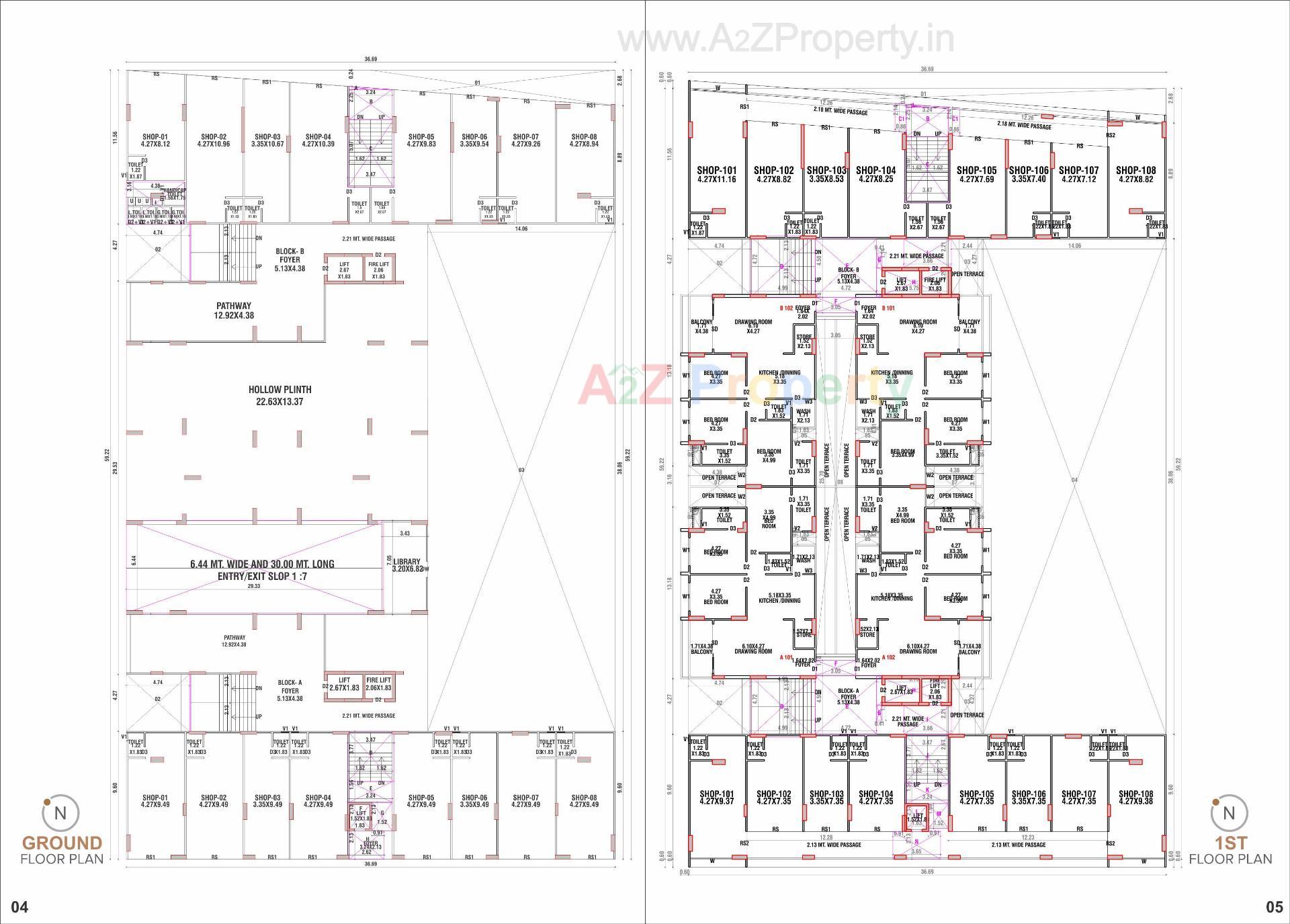 Layout of real estate project Spacelink located at Koba, Gandhinagar, Gujarat
