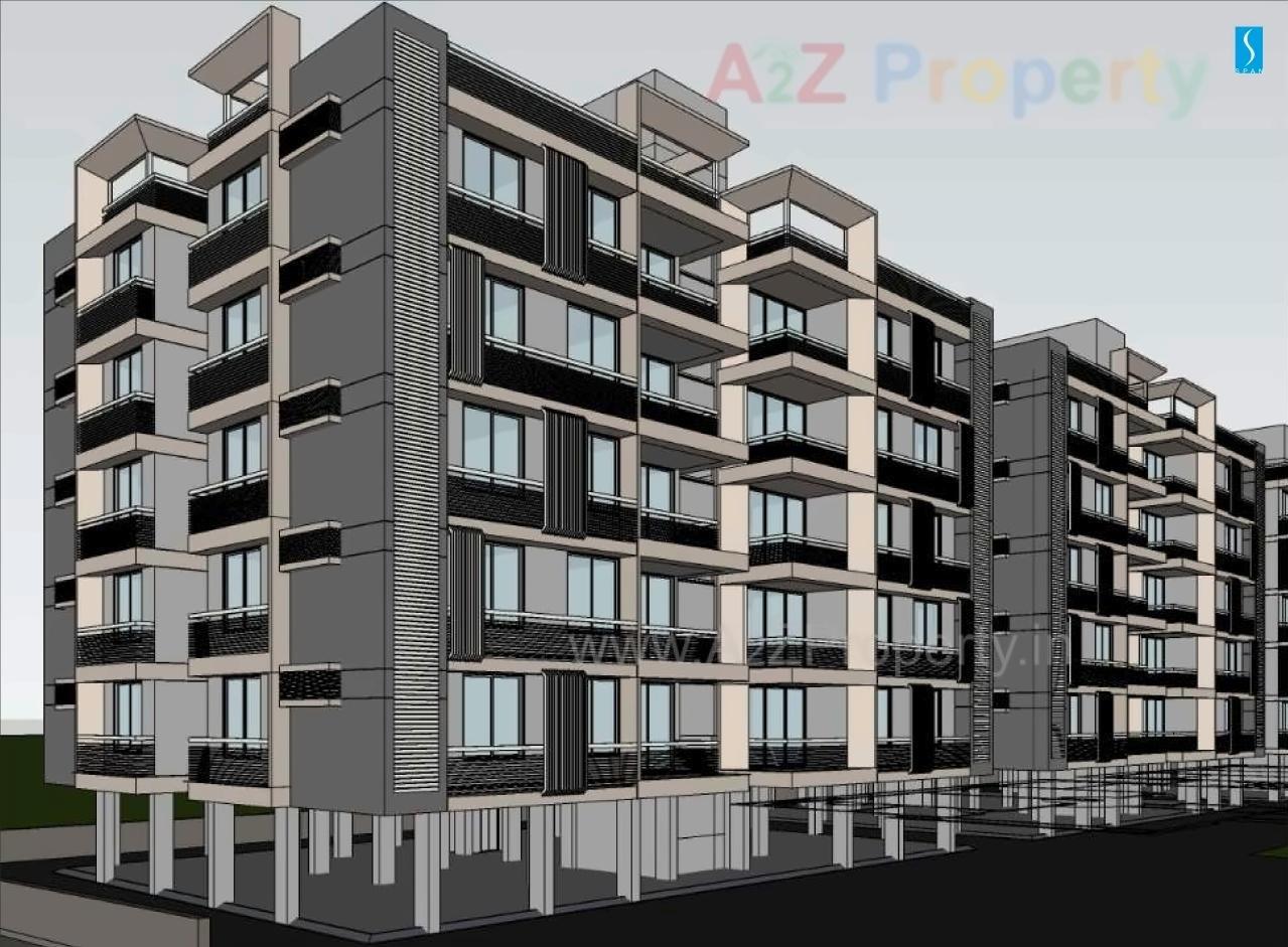 3D Elevation of real estate project Span Elegance located at Gandhinagar, Gandhinagar, Gujarat