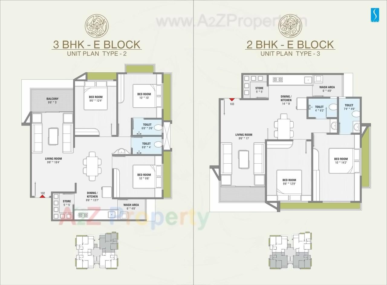 Layout of real estate project Span Elegance located at Gandhinagar, Gandhinagar, Gujarat
