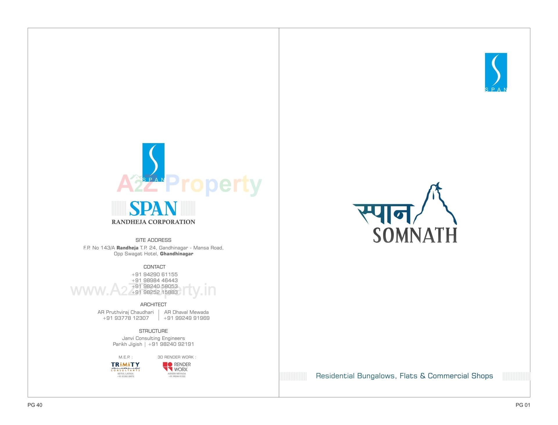  of real estate project Span Somnath located at Randheja, Gandhinagar, Gujarat