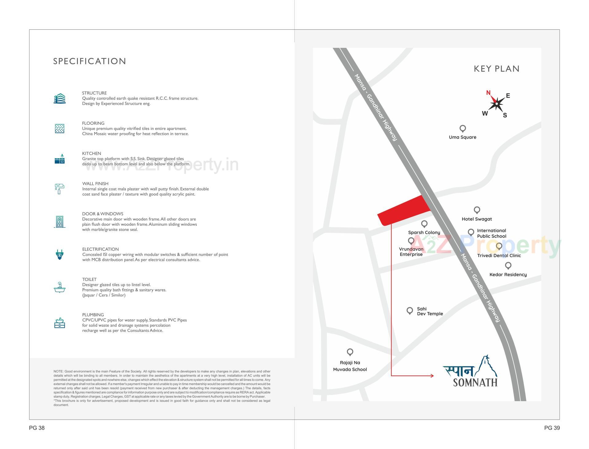  of real estate project Span Somnath located at Randheja, Gandhinagar, Gujarat