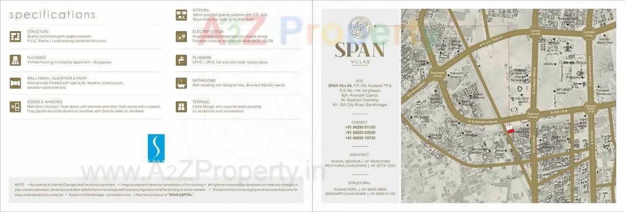  of real estate project Span Villas located at Gandhinagar, Gandhinagar, Gujarat