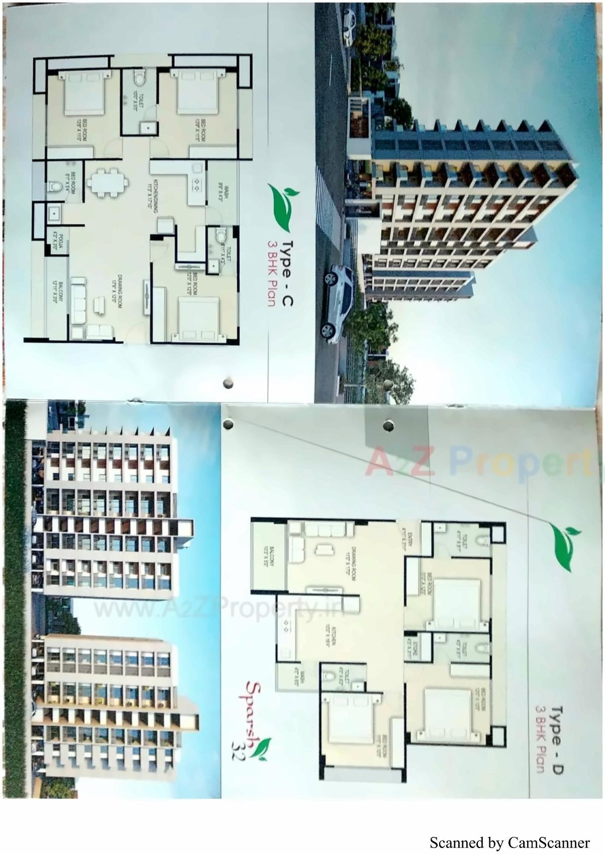 Layout of real estate project Sparsh located at Kudasan, Gandhinagar, Gujarat