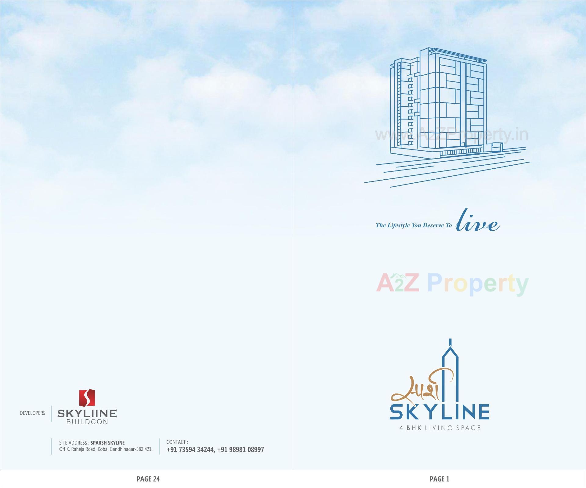  of real estate project Sparsh Skyline located at Koba, Gandhinagar, Gujarat