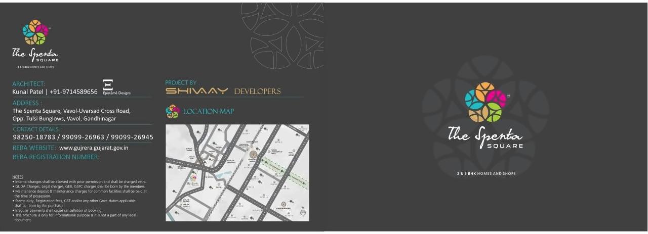  of real estate project Spenta Square located at Vavol, Gandhinagar, Gujarat