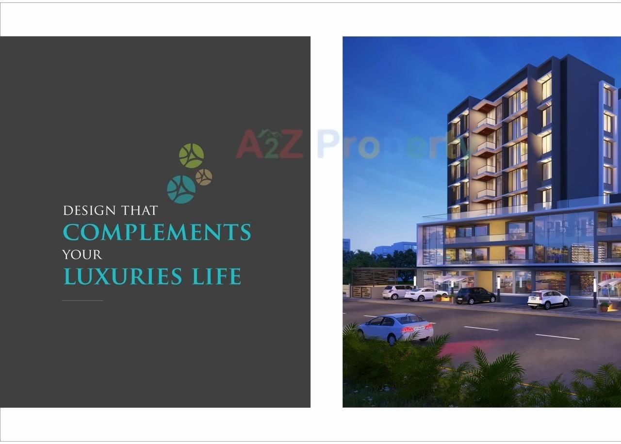 3D Elevation of real estate project Spenta Square located at Vavol, Gandhinagar, Gujarat
