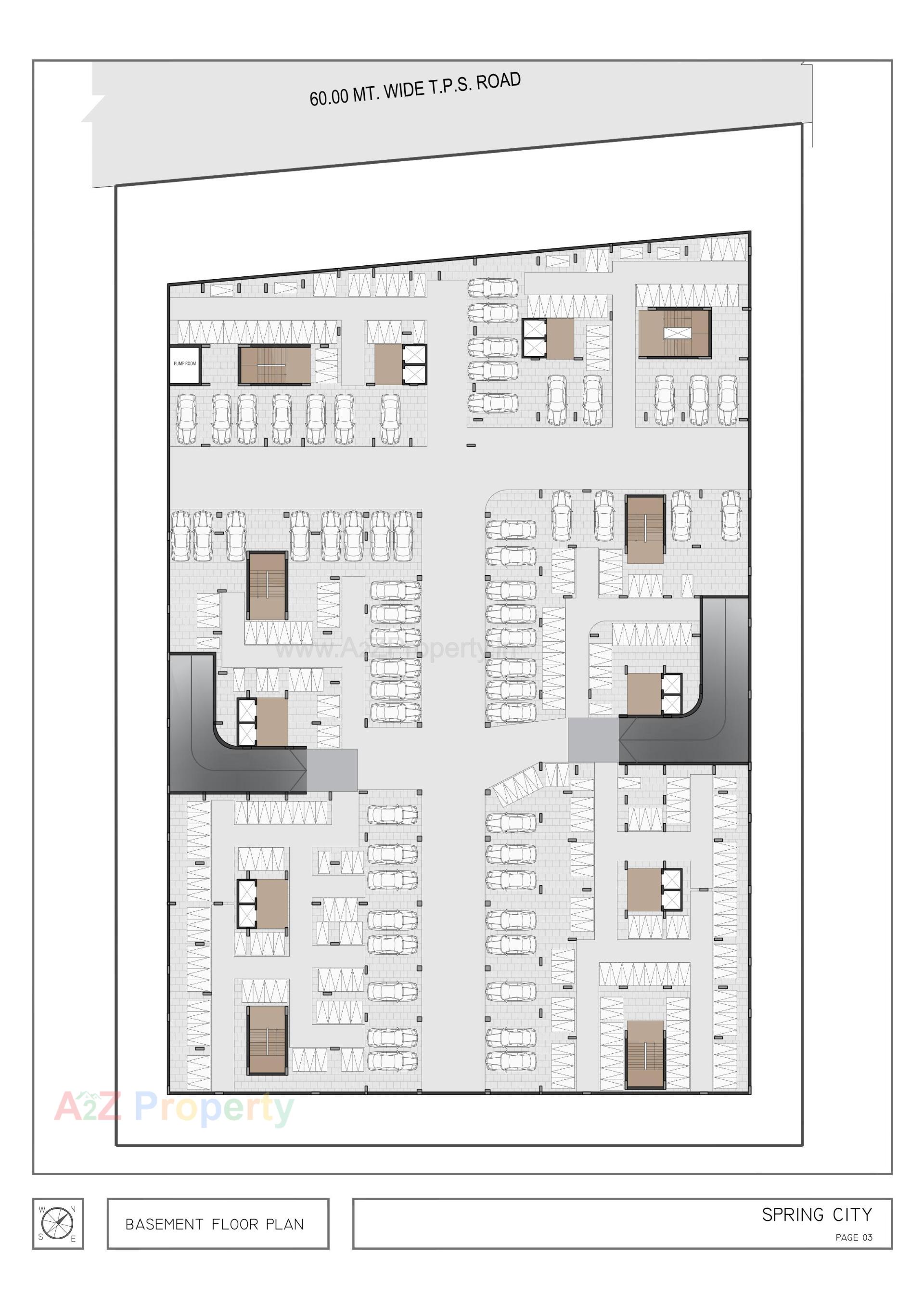 Layout of real estate project Spring City located at Pethapur, Gandhinagar, Gujarat