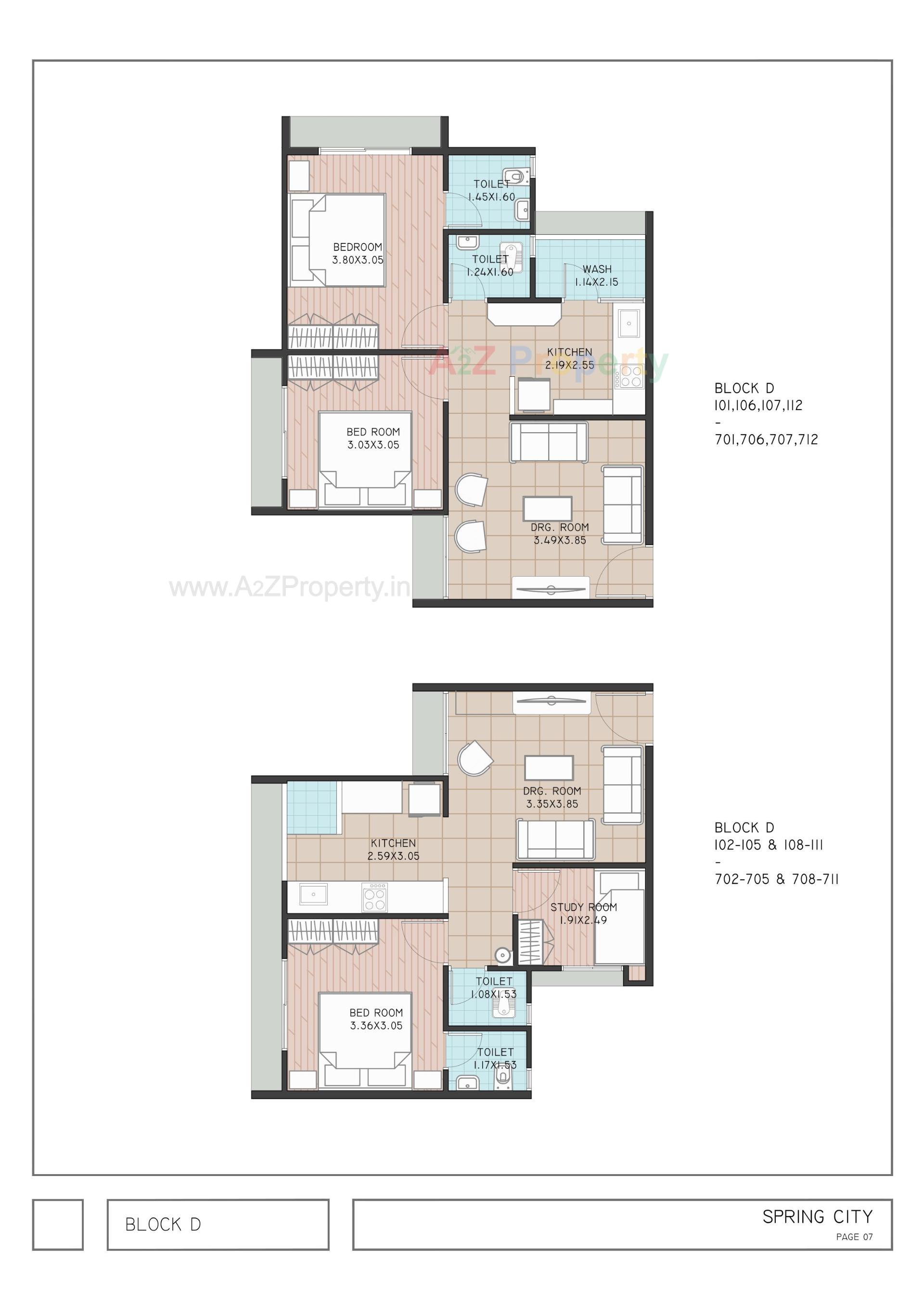 Layout of real estate project Spring City located at Pethapur, Gandhinagar, Gujarat