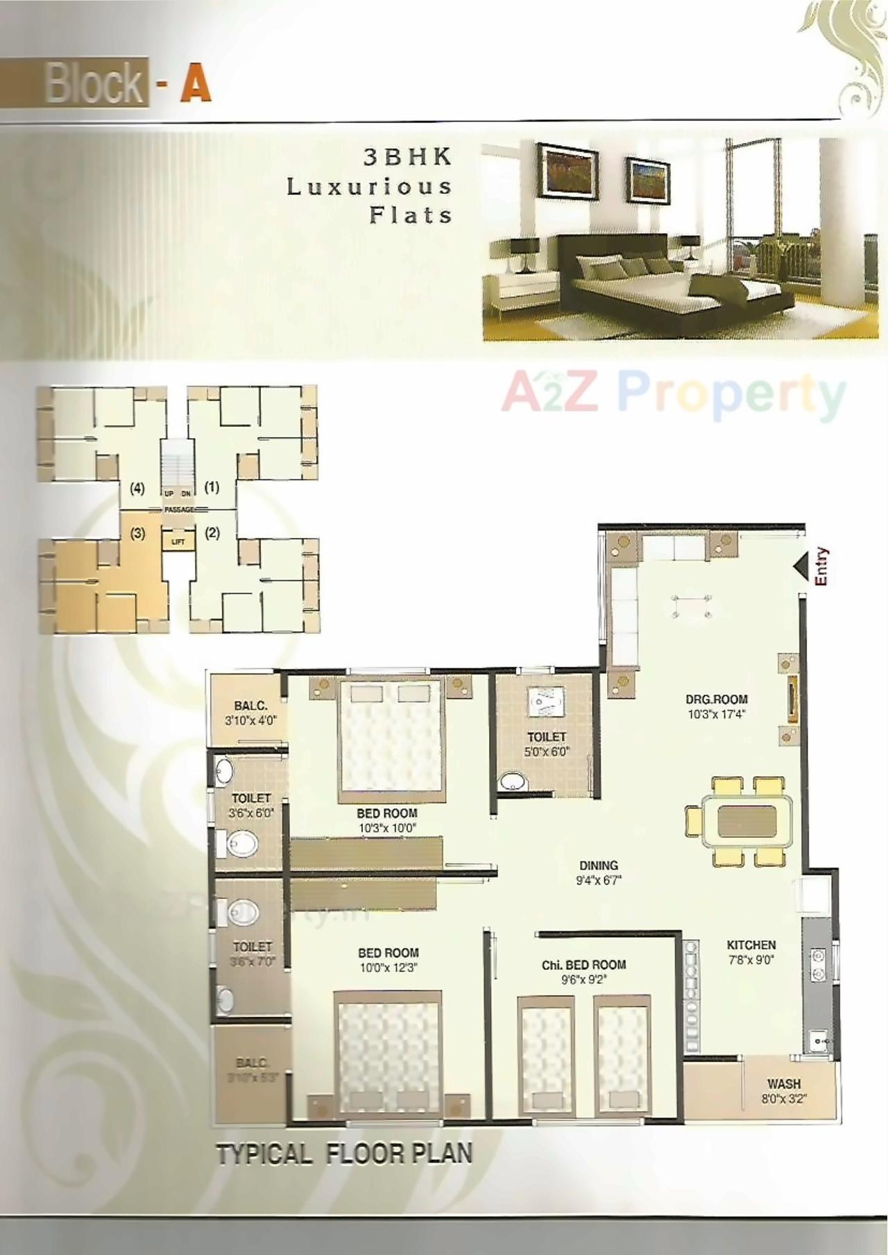 Layout of real estate project Spring Valley Enclave located at Kolavada, Gandhinagar, Gujarat