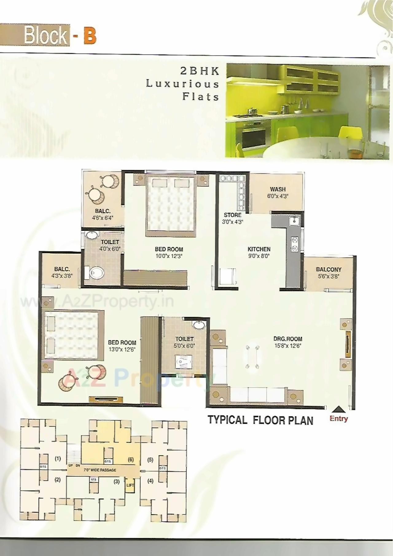 Layout of real estate project Spring Valley Enclave located at Kolavada, Gandhinagar, Gujarat