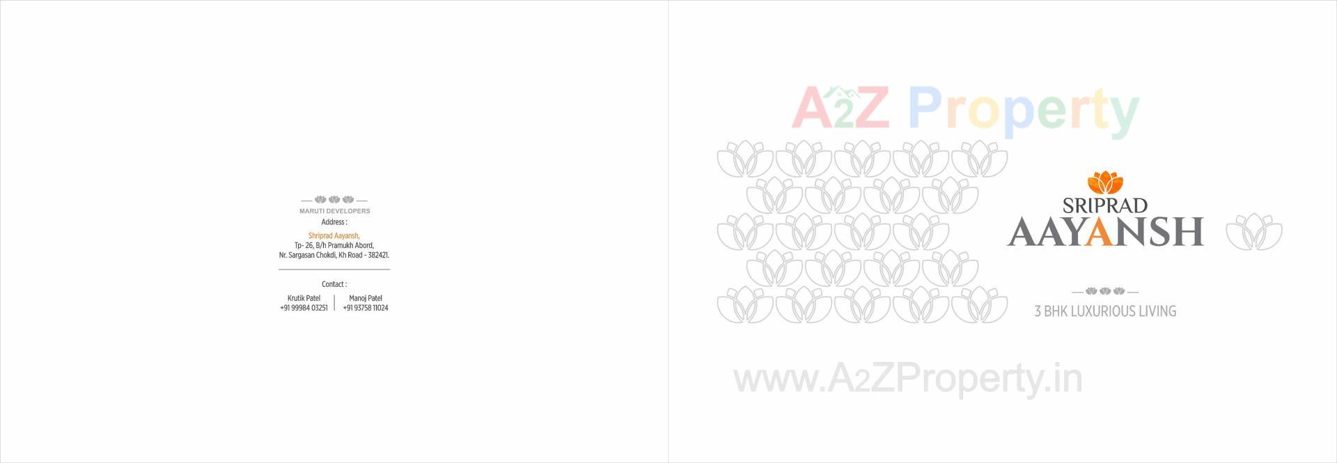  of real estate project Sriprad Aayansh located at Vasna-hadmatiya, Gandhinagar, Gujarat