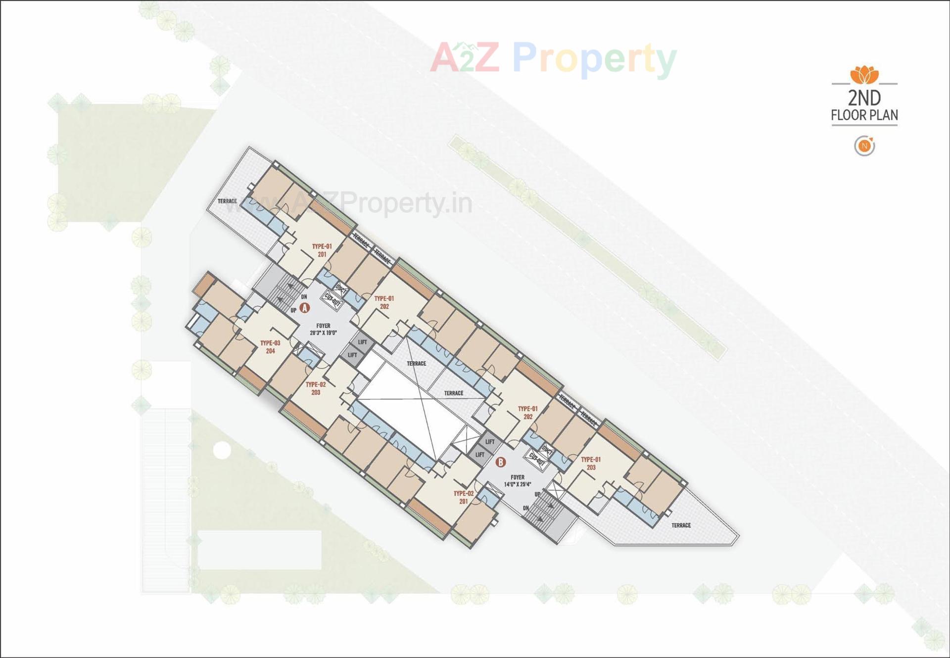 Layout of real estate project Sriprad Aayansh located at Vasna-hadmatiya, Gandhinagar, Gujarat