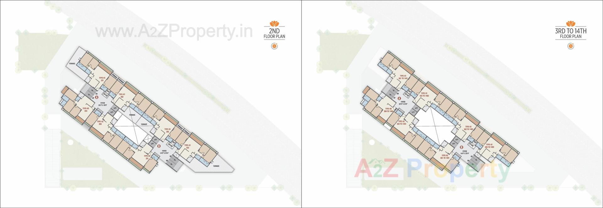 Layout of real estate project Sriprad Aayansh located at Vasna-hadmatiya, Gandhinagar, Gujarat