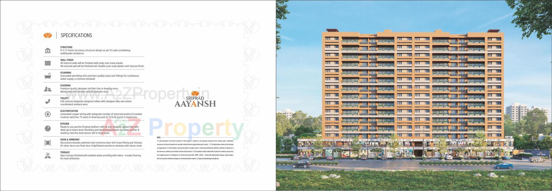 of real estate project Sriprad Aayansh located at Vasna-hadmatiya, Gandhinagar, Gujarat