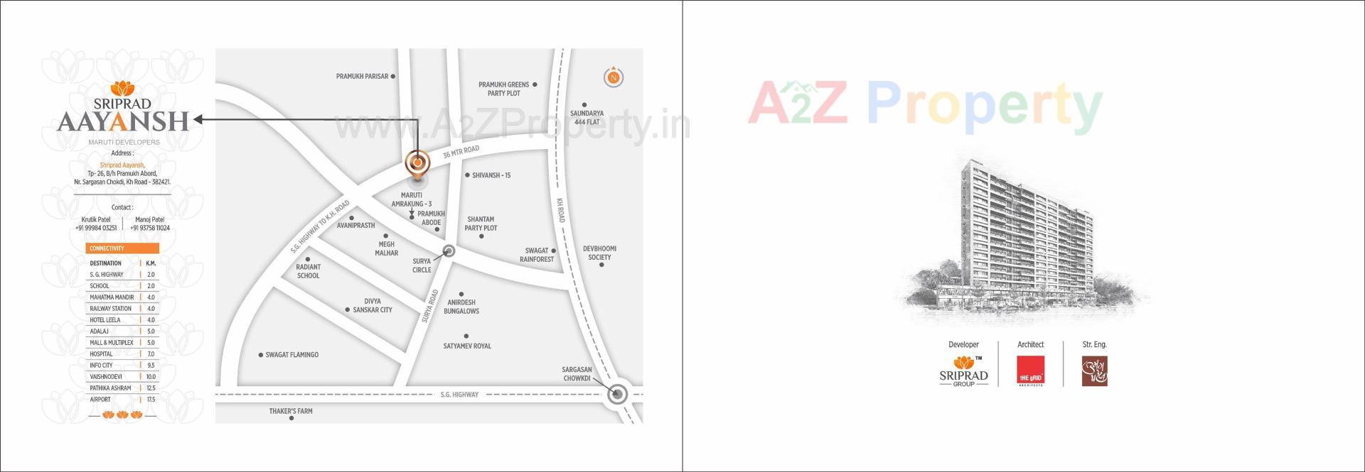  of real estate project Sriprad Aayansh located at Vasna-hadmatiya, Gandhinagar, Gujarat