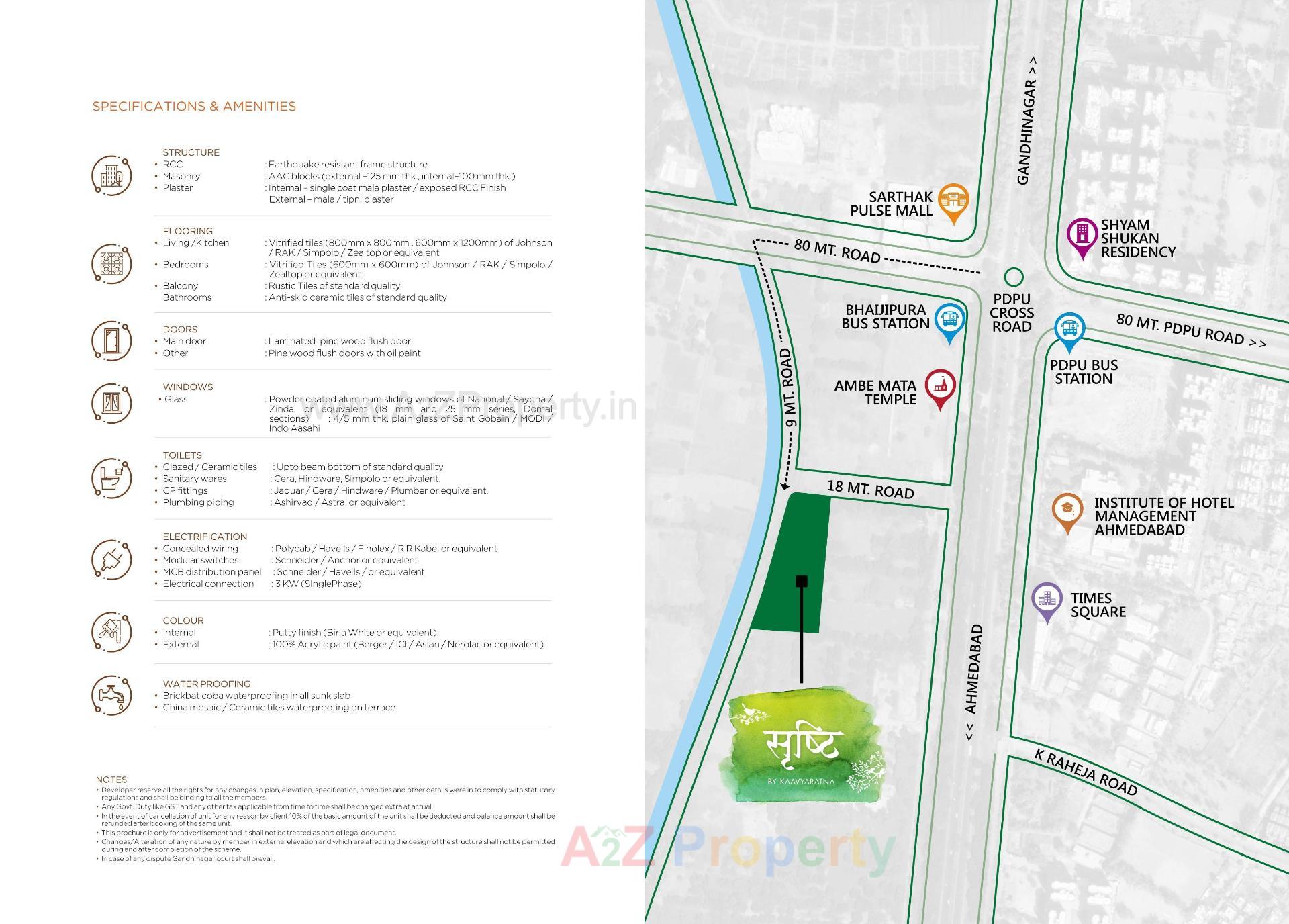  of real estate project Srushti located at Kudasan, Gandhinagar, Gujarat
