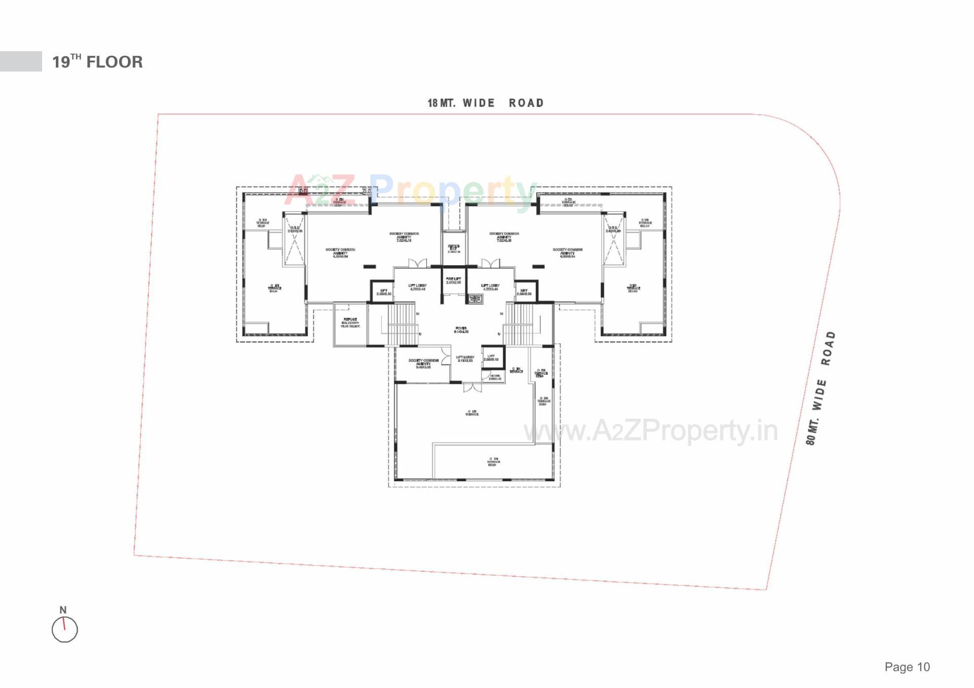 Layout of real estate project Stately located at Koba, Gandhinagar, Gujarat