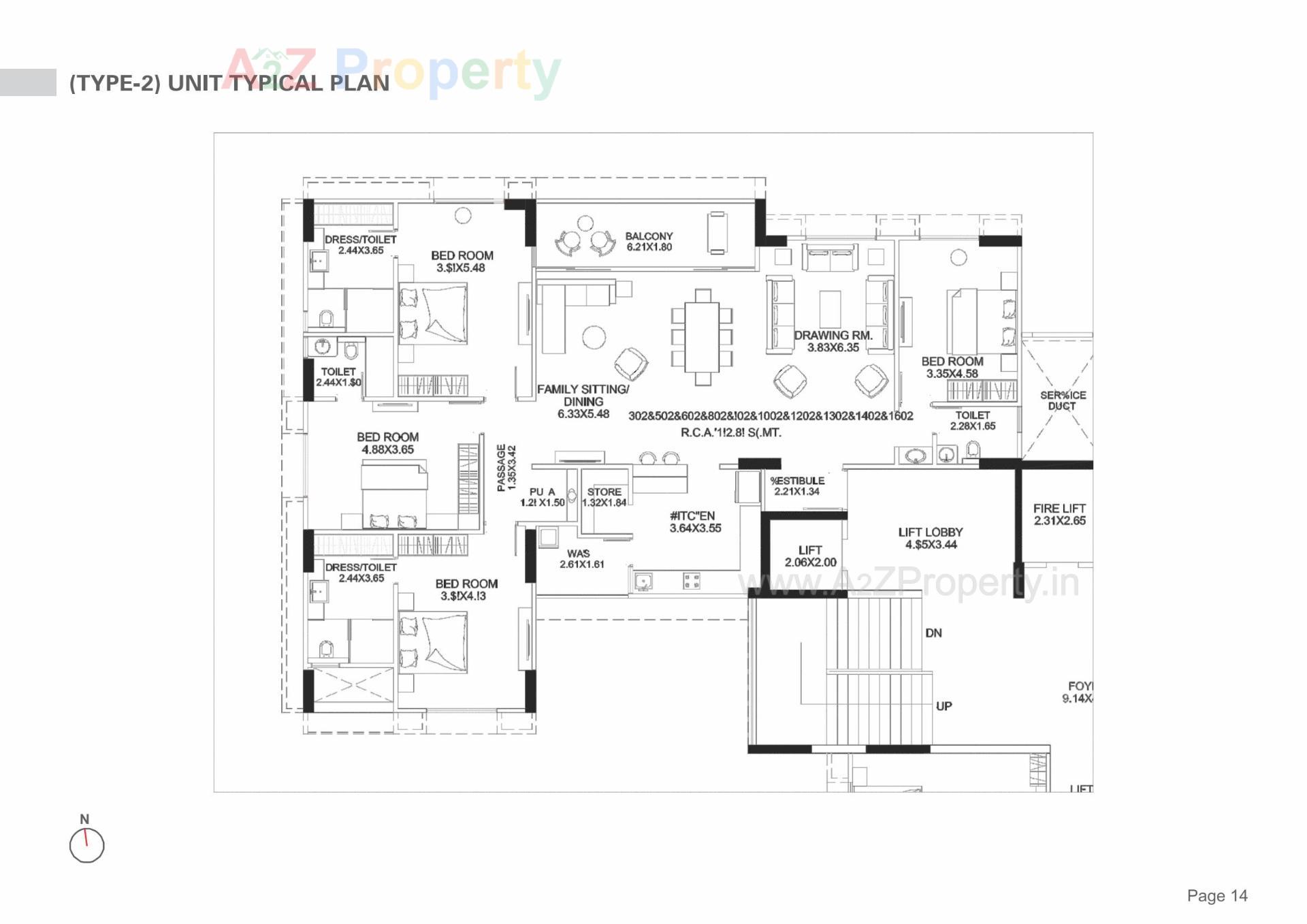 Layout of real estate project Stately located at Koba, Gandhinagar, Gujarat