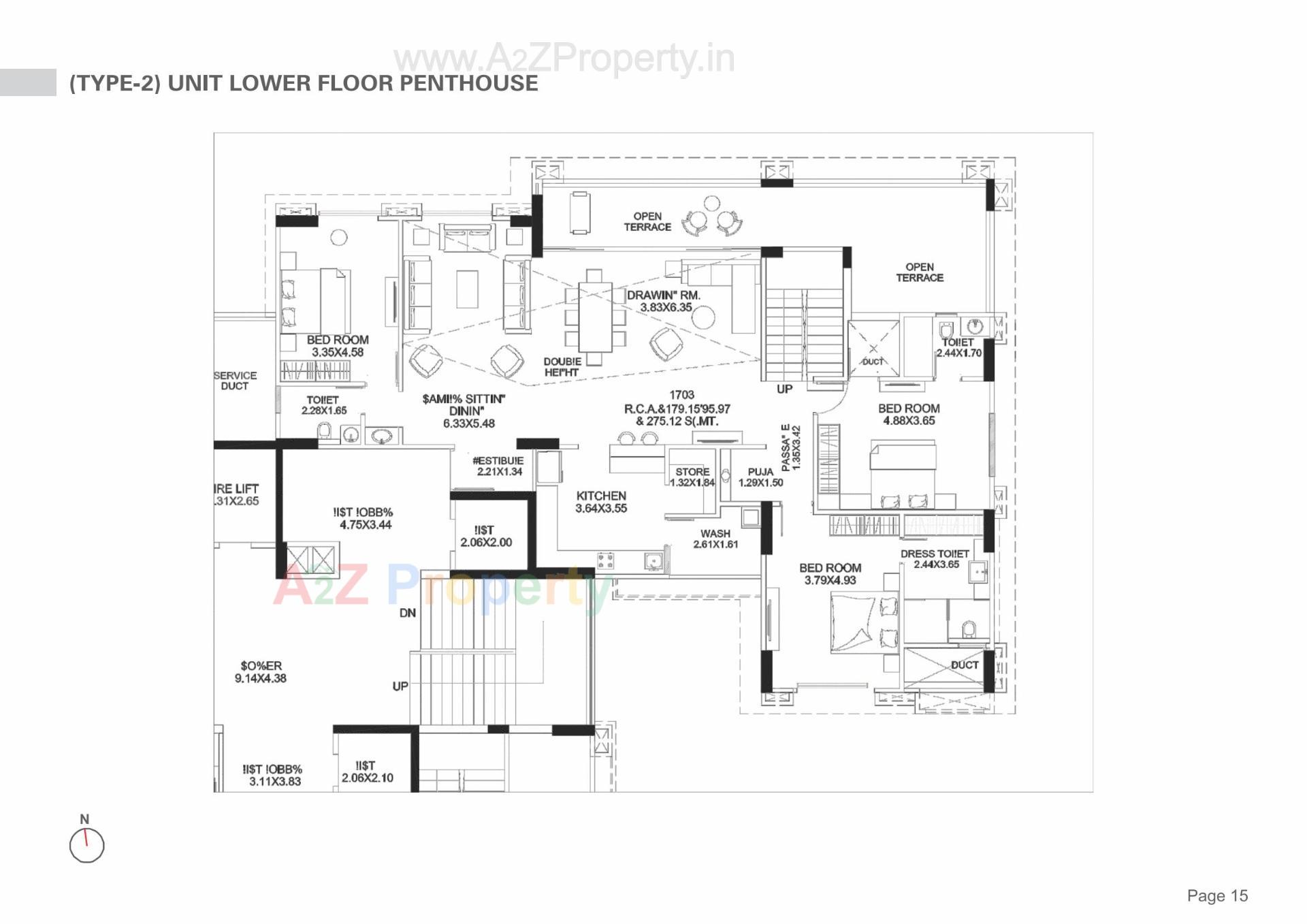 Layout of real estate project Stately located at Koba, Gandhinagar, Gujarat