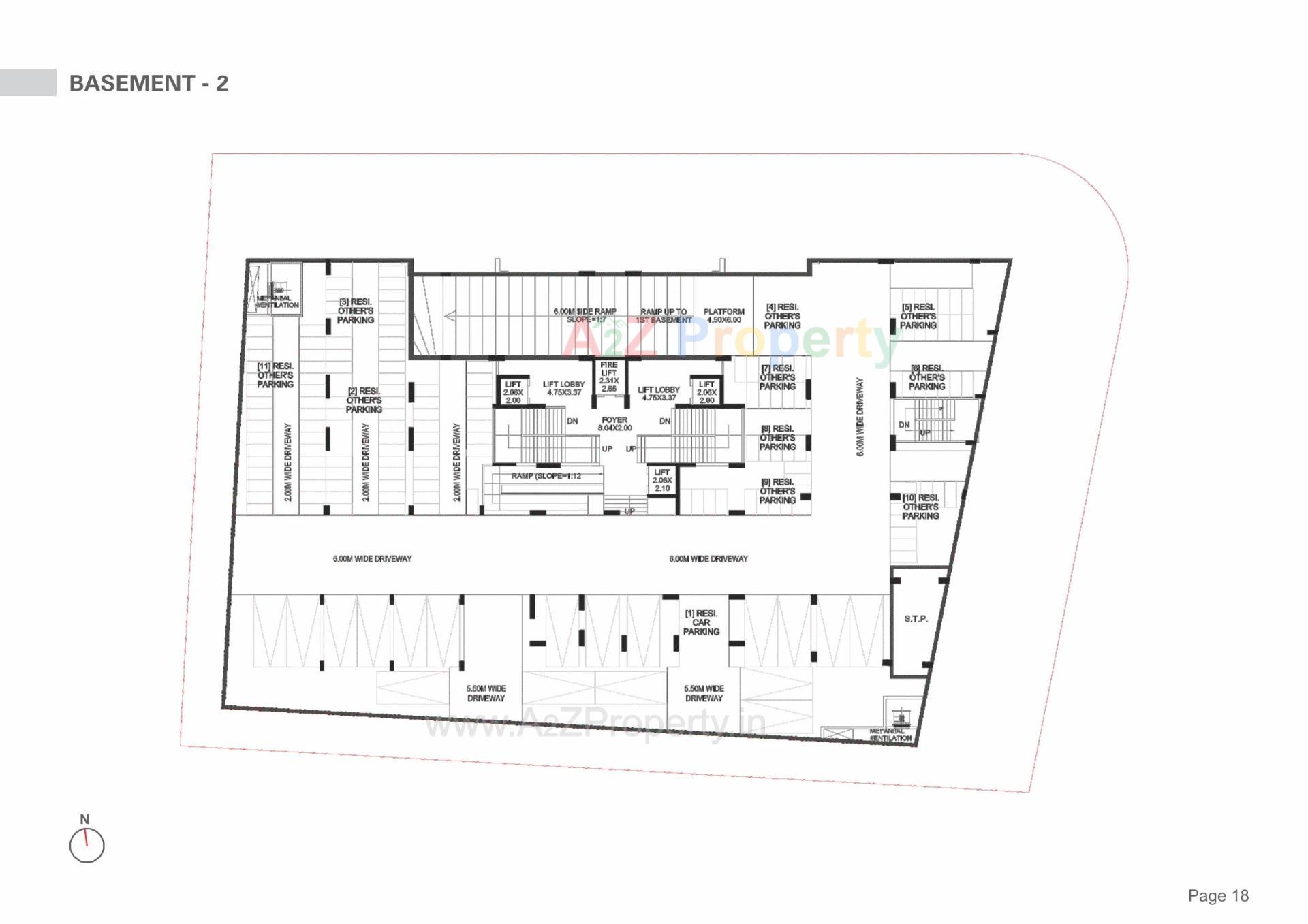 Layout of real estate project Stately located at Koba, Gandhinagar, Gujarat