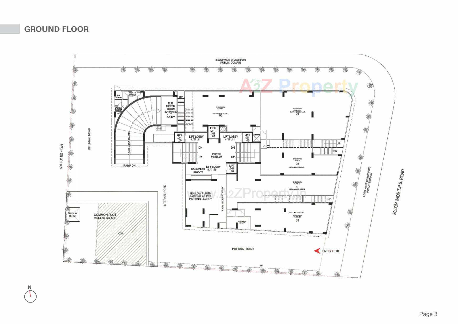 Layout of real estate project Stately located at Koba, Gandhinagar, Gujarat