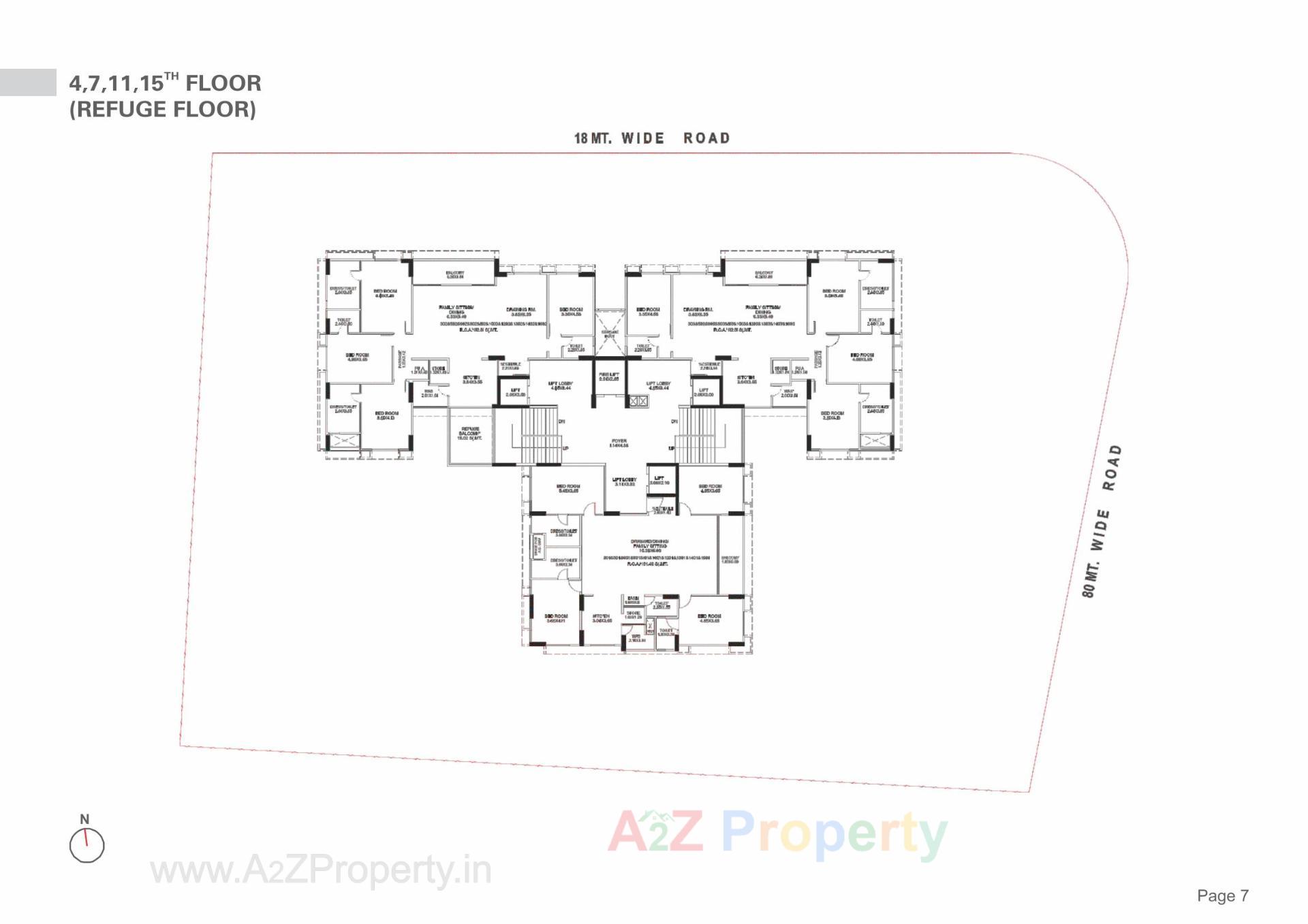 Layout of real estate project Stately located at Koba, Gandhinagar, Gujarat