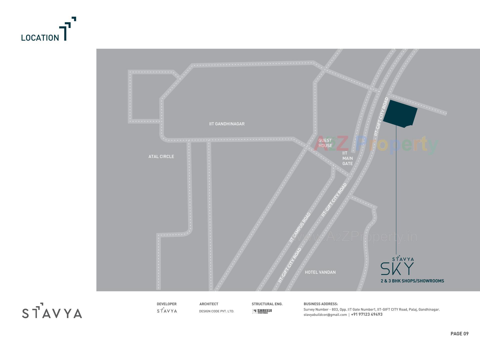  of real estate project Stavya Sky located at Palaj, Gandhinagar, Gujarat