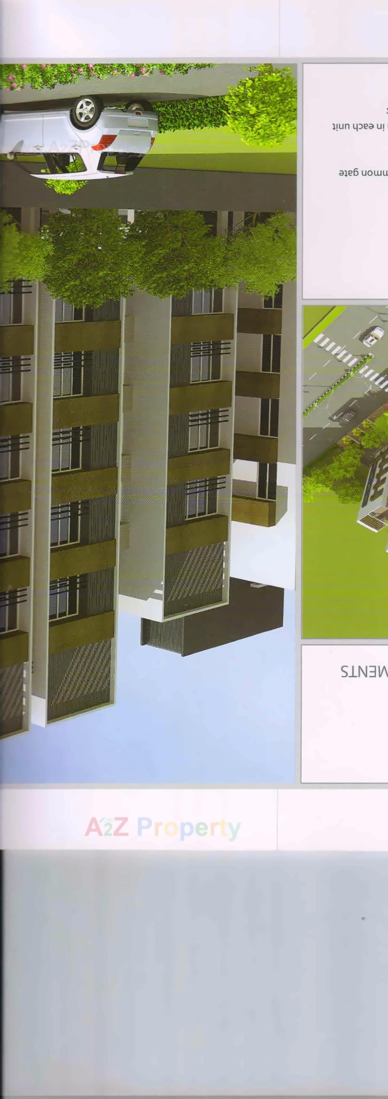 3D Elevation of real estate project Sthapan located at Uvarsad, Gandhinagar, Gujarat